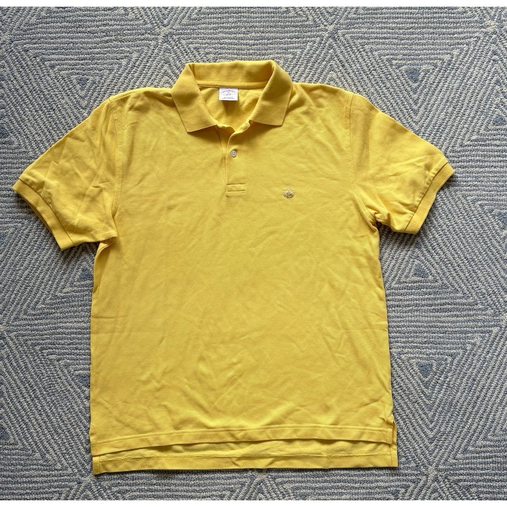 Brooks Brothers 346 Polo - Yellow - Medium‎ - Cotton